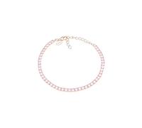 Louis Ciocchetti dal 1887 Pulsera de tenis rosa claro de plata 925 con circonitas 5A, joya elegante ajustable para mujer - Idea de regalo refinada con embalaje de lujo - Calidad Made in Italy, 3 mm,