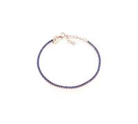 Louis Ciocchetti dal 1887 Pulsera tenis azul plata 925 con circonitas 5A, joya elegante ajustable para mujer - Idea regalo refinada con embalaje de lujo - Calidad Made in Italy, 2 mm, Plata, No es una