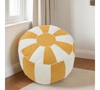 Louis Donné Puf marroquí sin relleno, funda para reposapiés, tela tecnológica, otomana pequeña con almacenamiento, multifuncional, plegable, para sala de estar, dormitorio o balcón