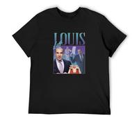 Louis LITT Homa T-Shirt tee Funny Suits Fandom Icon Lend 90'S Retro Graphic Black S