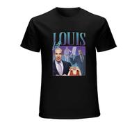 Louis LITT Homage T-Shirt tee Funny Suits Fandom Icon Legend 90'S Retro Graphic Men's Black 3XL