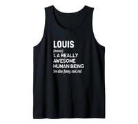 Louis Name - Definición de Nombre Divertido - Diccionario de Nombres Camiseta sin Mangas