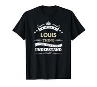 Louis Name - Es una Cosa de Louis Que no harías Camiseta gráfica económica, Hombre, Negro, XL