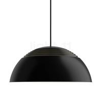 Louis Poulsen AJ Royal, lámpara de suspensión LED, ø50 cm -negro - 2.700 K - regulable corte de fase