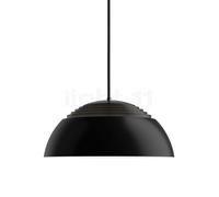 Louis Poulsen AJ Royal, lámpara de suspensión LED, negro - ø37 cm