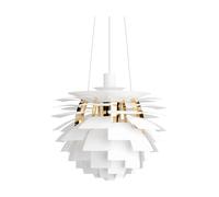 Louis Poulsen Lámpara colgante PH Artichoke Ø48 cm Soft white-brass metallised