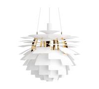 Louis Poulsen Lámpara colgante PH Artichoke Ø60 cm Soft white-brass metallised