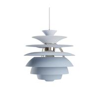 Louis Poulsen Lámpara colgante PH Snowball Dusty blue-chrome