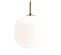 Louis Poulsen Lámpara colgante VL45 Radiohus Ø17.5 cm Brass-white opal glass