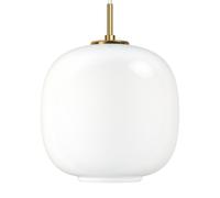 Louis Poulsen Lámpara colgante VL45 Radiohus Ø25 cm Brass-white opal glass