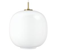 Louis Poulsen Lámpara colgante VL45 Radiohus Ø37 cm Brass-white opal glass