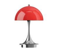 Louis Poulsen Lámpara de mesa Panthella 160 Portable v3 Original Opal Red