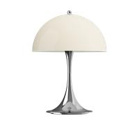 Louis Poulsen Lámpara de mesa portátil Panthella 250 Chrome opal beige