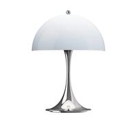 Louis Poulsen Lámpara de mesa portátil Panthella 250 Chrome opal blue grey