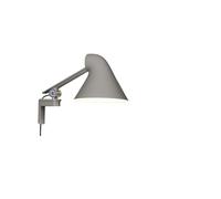Louis Poulsen Lámpara de pared NJP Gris claro. brazo corto. LED. 3000k