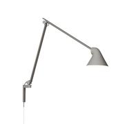 Louis Poulsen Lámpara de pared NJP Gris claro. brazo largo. LED. 3000k