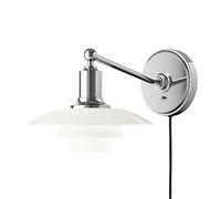 Louis Poulsen Lámpara de pared PH 2/1 Cromado de alto brillo