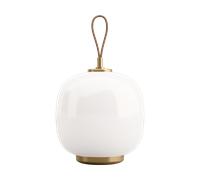 Louis Poulsen Lámpara portátil VL45 Radiohus Ø17.5 cm Brass-white opal glass