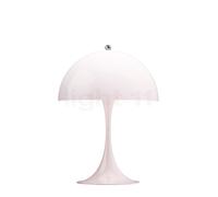 Louis Poulsen Panthella, lámpara de sobremesa LED, rosa pálido