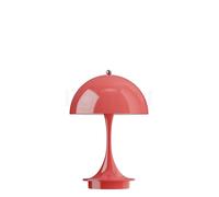 Louis Poulsen Panthella, portable lámpara recargable LED, pantalla coral/pie coral - 16 cm
