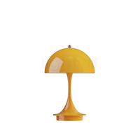 Louis Poulsen Panthella, portable lámpara recargable LED, pantalla naranja/pie naranja - 16 cm