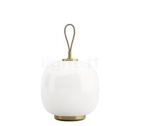 Louis Poulsen Lámpara portátil VL45 Radiohus Ø17.5 cm Brass-white opal glass