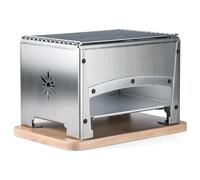 Louis Tellier - Barbacoa mesa portátil carbón inox - 33 x 22 x 21,5 cm