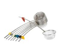 Louis Tellier Combrichon NC8090660 Juego de 4 cucharones de Fondue de Acero Inoxidable