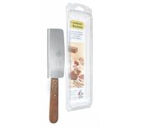 Louis Tellier - Cuchillo Raclette Acero Inoxidable - Cuchillo raclette especial metal y madera - 24,5 x 1,5 x 4,5 cm - Lado corte y lado raclette - Made in France