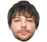 Louis Tomlinson (Brown Hair) Big Head. Máscara más grande que la vida.