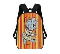 Louis Wain Cat in Dress with Jump Rope Mochilas Escolares, Mochilas Informales, Mochilas De Día, Mochilas Escolares, De Trabajo Y De Viaje Para Adolescentes, Niñas, Niños, Mujeres Y Hombres 17inch