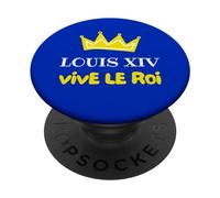 Louis XIV Vive le ROI de France Couronne Histoire Versailles PopSockets PopGrip Adhesivo