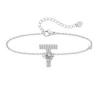 LOUISA SECRET Pulseras para mujeres y niñas, chapadas en oro de 18 quilates, con inicial A-Z, regalos de joyería ajustables para mujeres, esposa, madre, novia, aniversario, cumpleaños, día de la madre