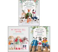 Louise Crowther 3 Books Collection Set(Knitted Animal Friends, Knitted Wild Animal Friends, My Knitted Doll)