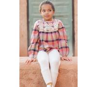 Louise Misha Blouse Carmila Fuchsia Tartan Roads Talla: 9M | Camisas Outlet | Unisex | Rosa