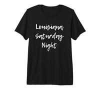 Louisiana Bayou State Sábado Noche Pantano Amor Pelícano Camiseta Premium