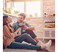 Louisiana Carro de servicio Carro de Cocina 5 estantes Toallero Madera Móvil Klarstein