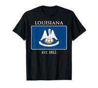 Louisiana Flag 18th US State 1812 Louisiana Native Camiseta
