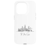 Louisiana Home Black Skyline - Recuerdo artístico de viaje dibujado a mano Carcasa para iPhone 15 Pro