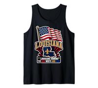 Louisiana Honors The Red White and Blue Camiseta sin Mangas