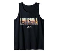 Louisiana State USA Vacaciones Louisiana City Vintage Camiseta sin Mangas