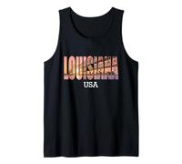 Louisiana State USA Vacaciones Louisiana City Vintage Camiseta sin Mangas