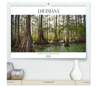 Louisiana - Sümpfe und Plantagenhäuser (hochwertiger Premium Wandkalender 2026 DIN A2 quer), Kunstdruck in Hochglanz: Bayous, moosverhangene Eichen, Plantagen