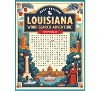 Louisiana Word Search Puzzle Book: Large-Print Brain Games and Travel Fun | Explore Jazz, Cajun Culture, Cities & Nature in Louisiana (U.S. State Word Search Adventure Series)