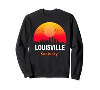 Louisville Kentucky State USA Vintage Retro Sunset City Sudadera