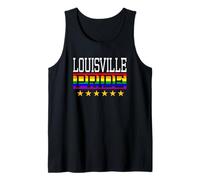 Louisville Pride Gay Lesbianas Queer LGBT Rainbow Flag Camiseta sin Mangas