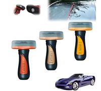 Louisx Glass Cleaning Wipe Board, Oil Film Removal Windscreen, Windshield Water Repellent, Automotive Oil Film Cleaning Brush, Car Glass Dirt And Water Stain Remover. (3pcs-A)
