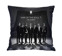 LOUJIN BTS Bangtan Boys - Cojín cuadrado (45 cm x 45 cm), diseño de fotos