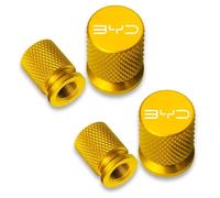 Loujyou 4 Piezas Aleación de Aluminio Válvula de neumático Resistente al Agua y al Polvo para BYD Autopartes,F