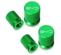 Loujyou 4 Piezas Aleación de Aluminio Válvula de neumático Resistente al Agua y al Polvo para BYD Autopartes,G